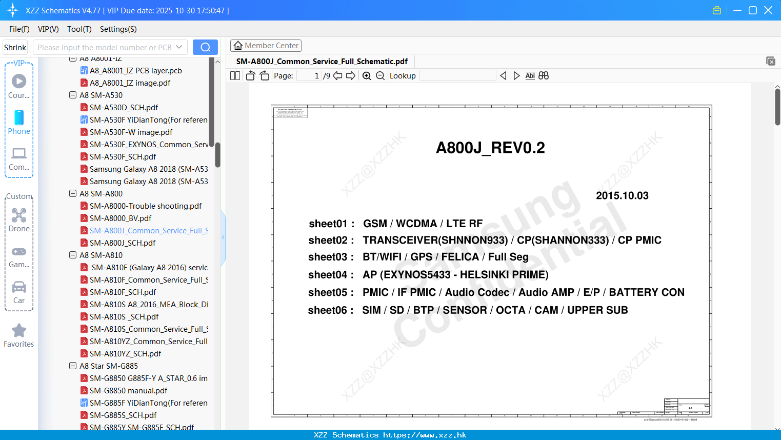 Samsung SM-A800J_Common_Service_Full_Schematic